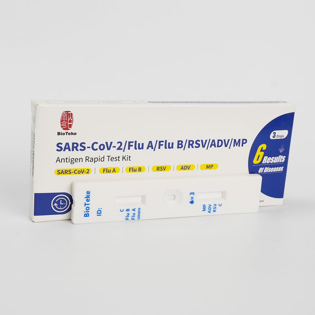 Kit de test rapide d'antigène SARS-CoV-2/Grippe A/Grippe B/RSV/ADV/MP