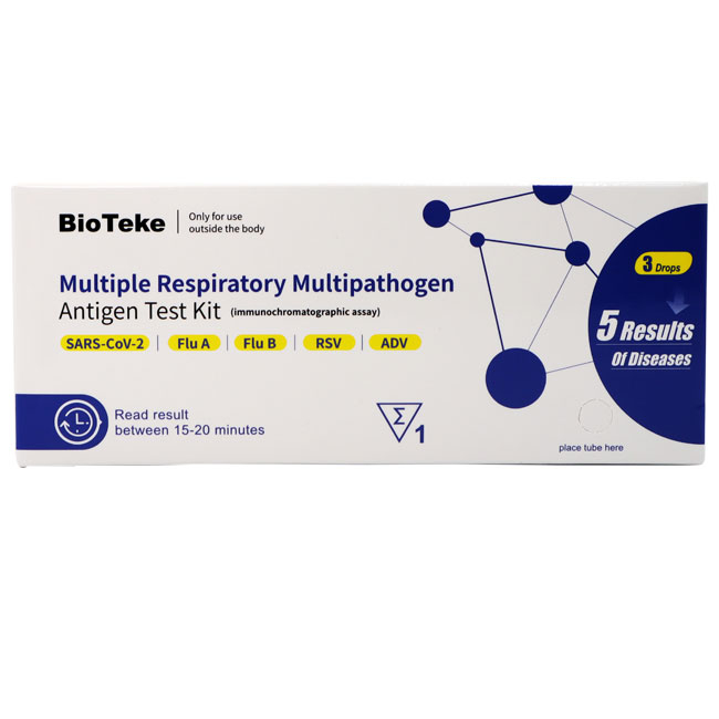 Kit de test d’antigènes multipathogènes respiratoires multiples (5 résultats)