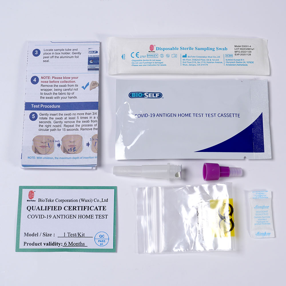 Test d'antigène à domicile COVID-19 (SARS-CoV-2) avec certification EUA 
