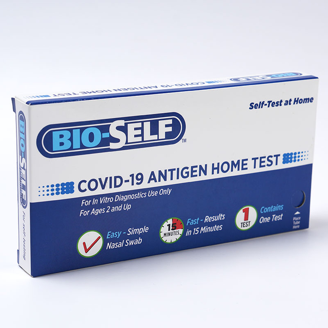 Test d'antigène à domicile COVID-19 (SARS-CoV-2) avec certification EUA 