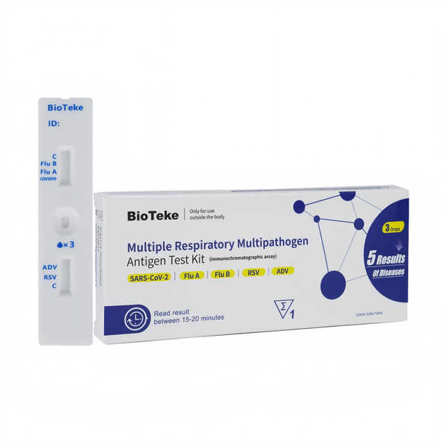 Kit d'essai d'antigène multipathogène multiple 5-en-1 (auto-test)