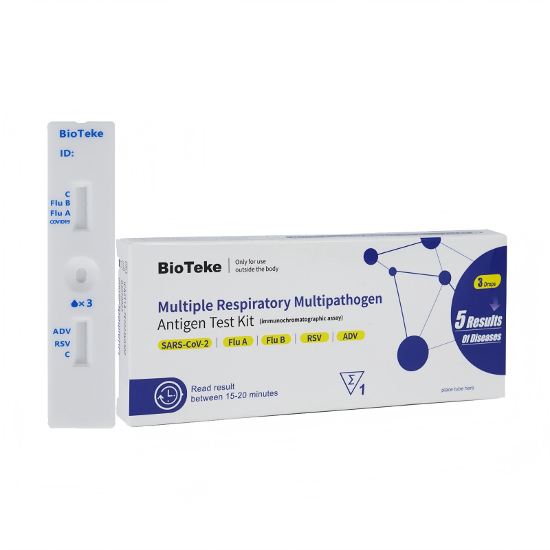 Kit d'essai d'antigène multipathogène multiple 5-en-1 (auto-test)