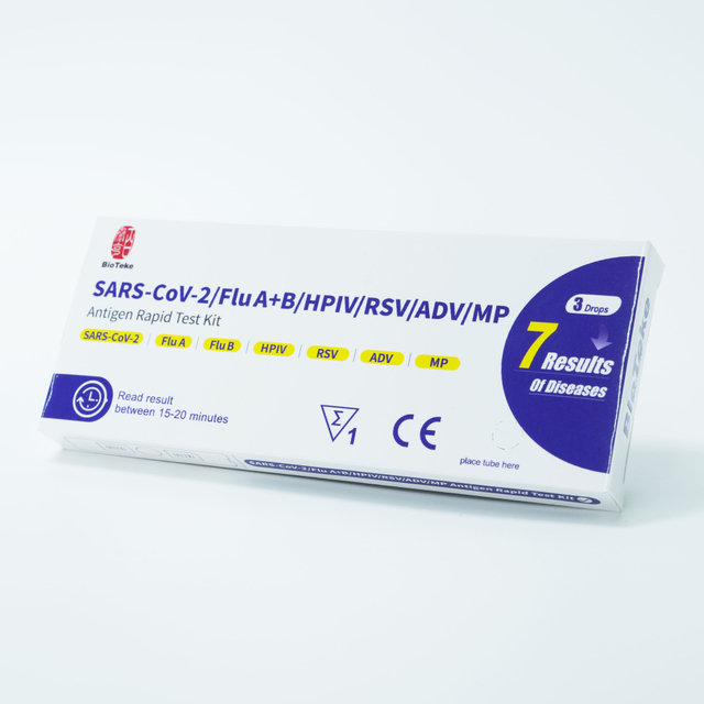 Kit de test rapide d'antigène SARS-CoV-2/Grippe A+B/HPIV/RSV/ADV/MP