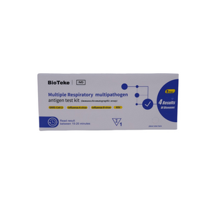 Bioteke 4 en 1 Covid-19, Flux A + B, kit de test rapide de l'antigène RSV