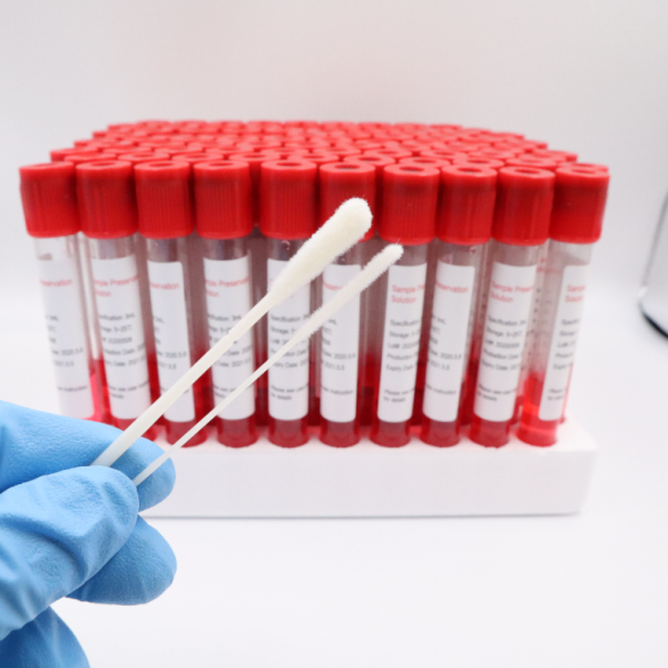 Tube d'échantillonnage de virus jetable pour la collecte de virus de tests génétiques