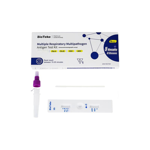 5 dans 1 kit de test d'antigène multipathogène multiple multiple