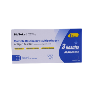 Bioteke 3 dans 1 kit de test rapide de la grippe covide A + B