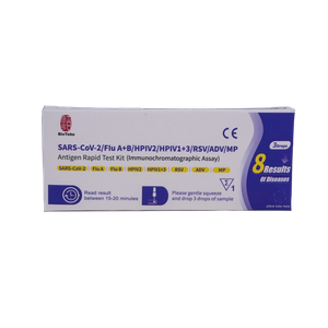 8 en 1 SARS-COV-2 / FLU A + B / HPIV2 / HPIV1 + 3 / RSV / ADV / MP Antigène Rapid Test Test Kit