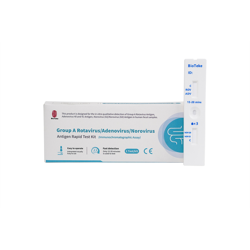 Groupe A Rotavirus / Adénovirus / Norovirus Antigène Rapid Test Kit (test immunochromatographique)