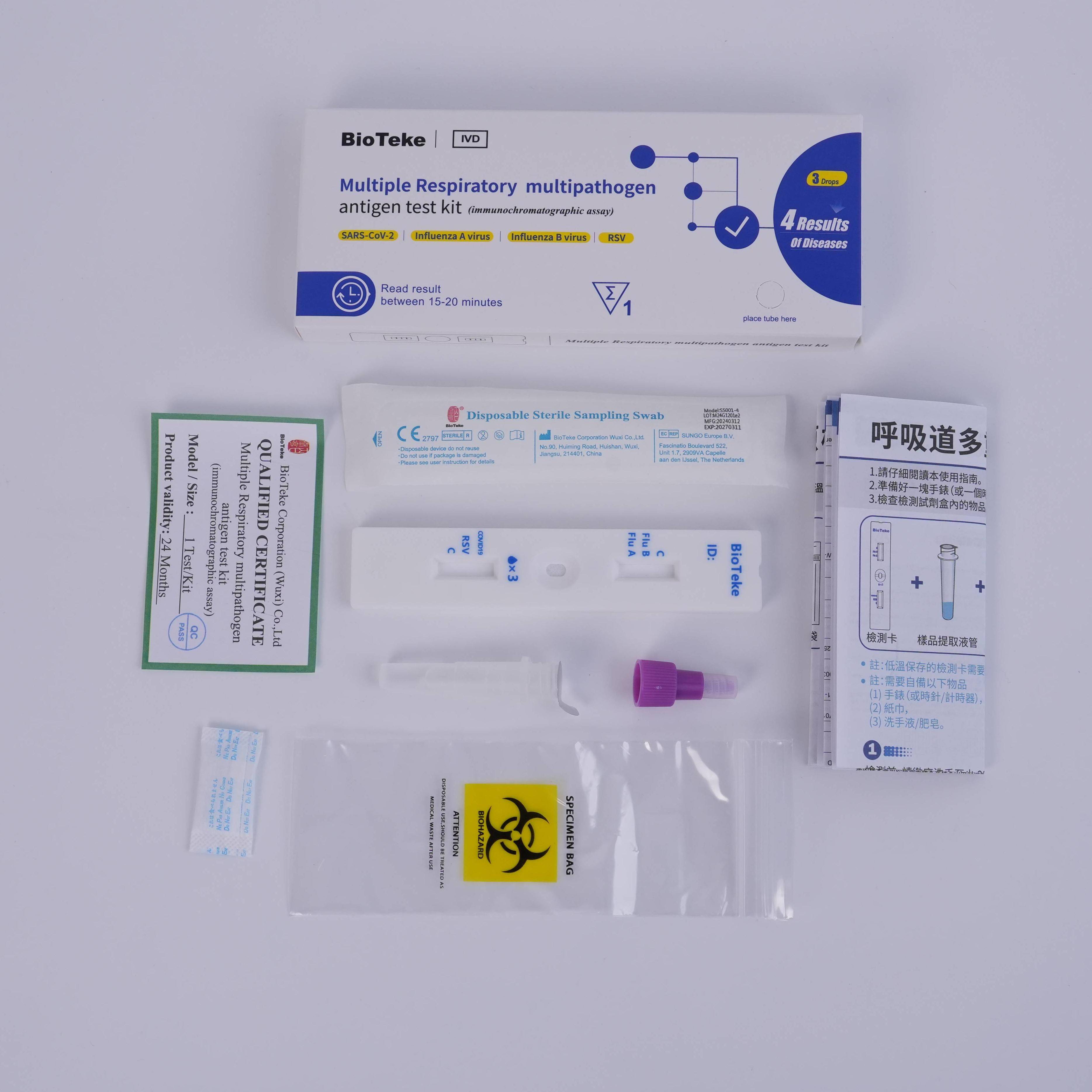 kit de test rsv pour la grippe covid