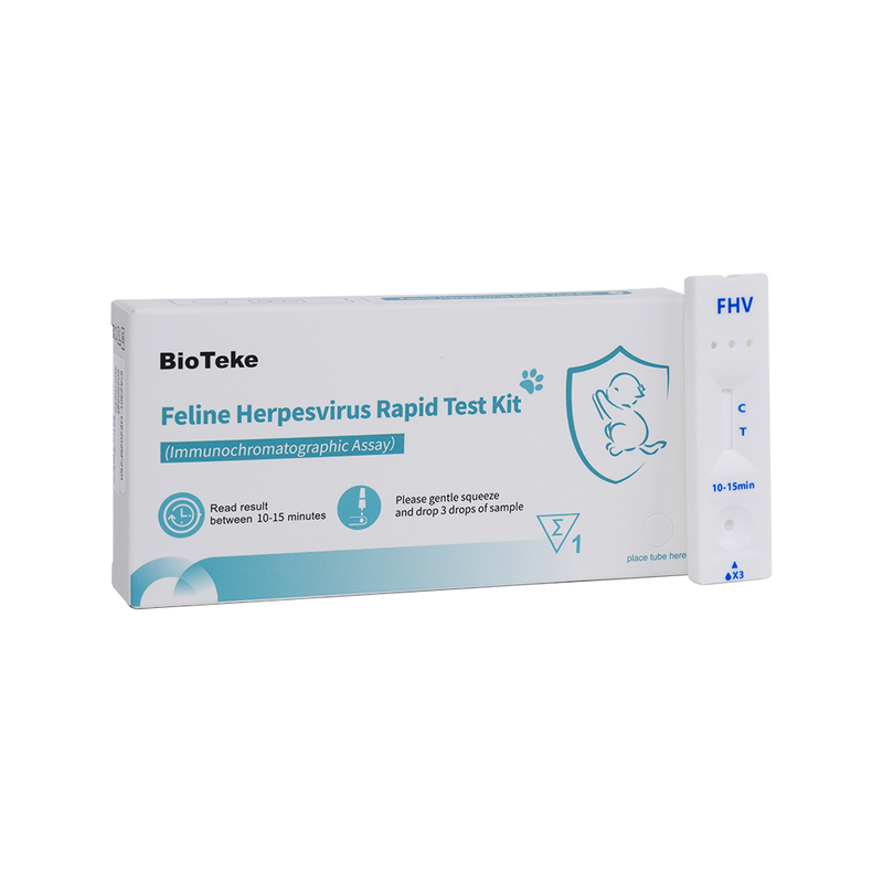Herpesvirus félin (FHV) Kit de test rapide (test immunochromatographique) ICA2301-14