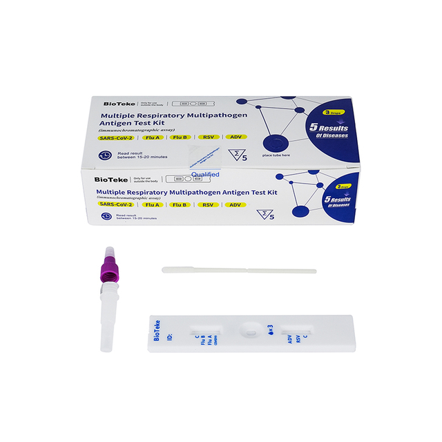 5 dans 1 kit de test d'antigène multipathogène multiple multiple